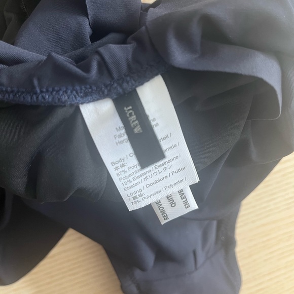 JCrew Ruffle scoopback one-piece in Navy - Picture 7 of 7